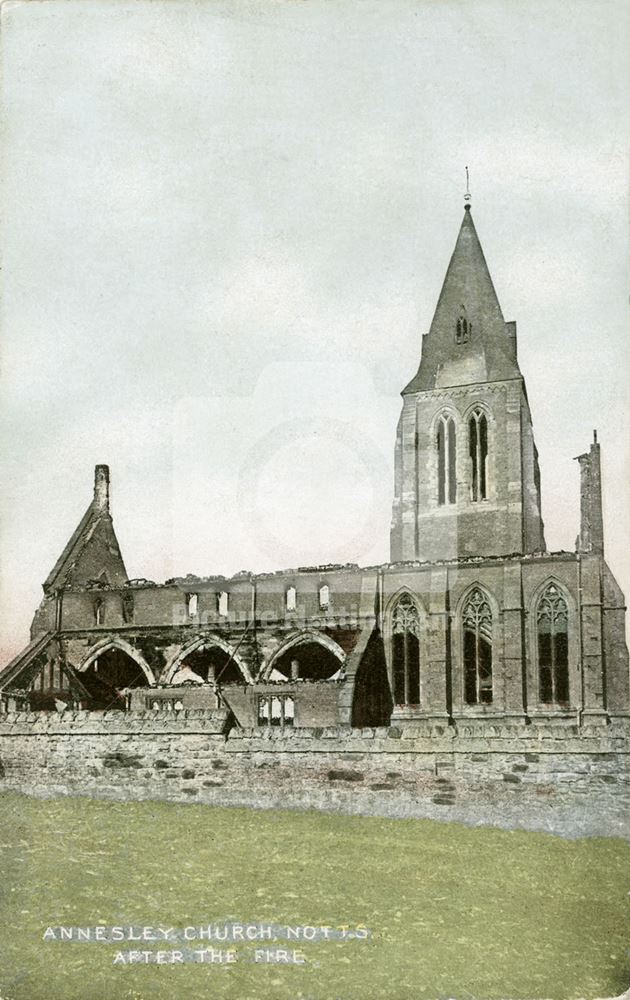 All Saints (New) Church, Annesley, c 1908