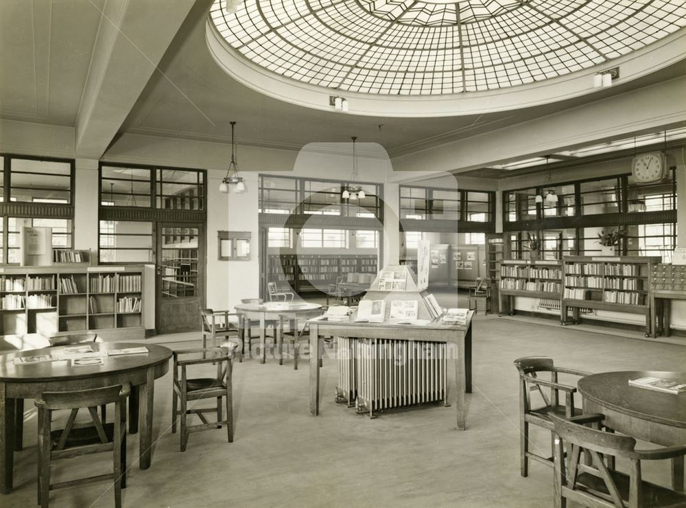 Aspley Library, Nuthall Road, Aspley, Nottingham, 1957