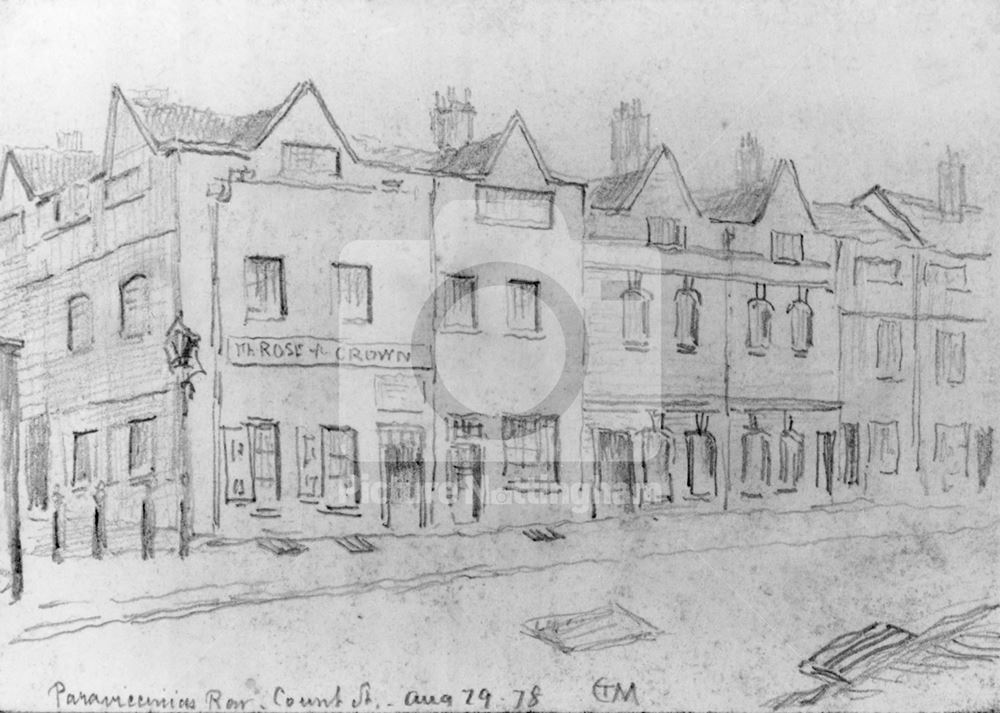 Paravicini's Row, Count Street, Nottingham, 1878