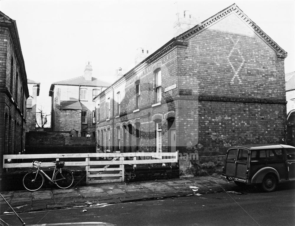 Cropwell Terrace, Hawkesley Road, Hyson Green, Nottingham, 1977