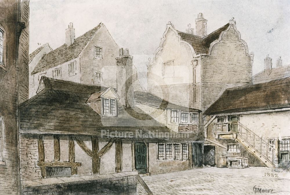 Cullen's Yard, Lower Parliament Street, Nottingham, 1882