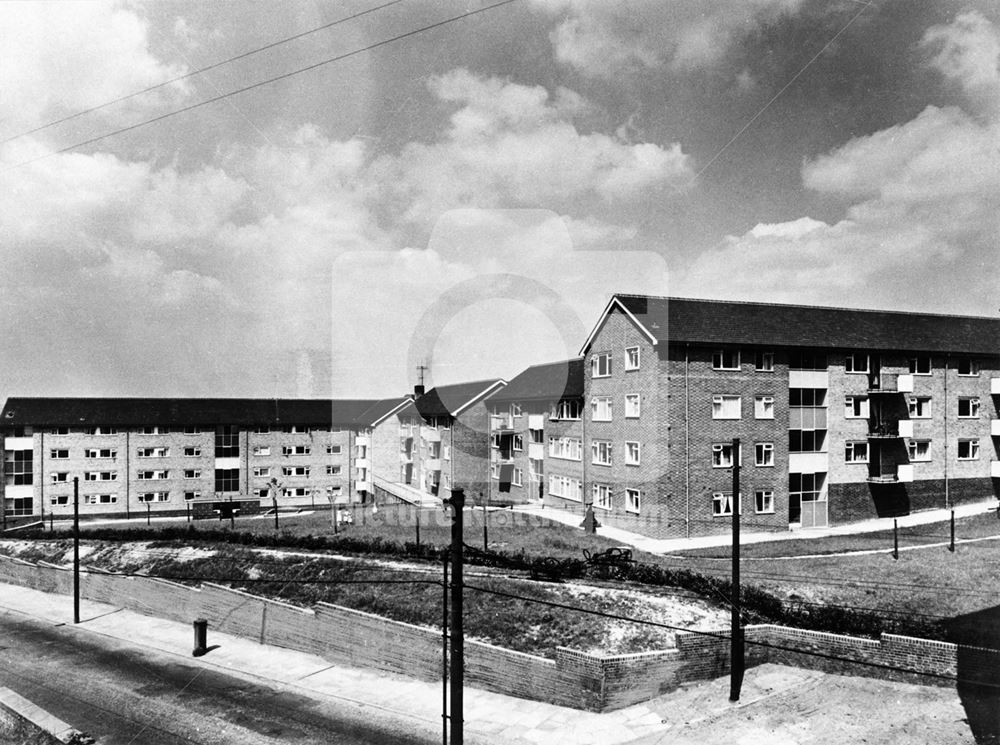 Denman Street Flats, Denman Street, Nottingham, c 1965