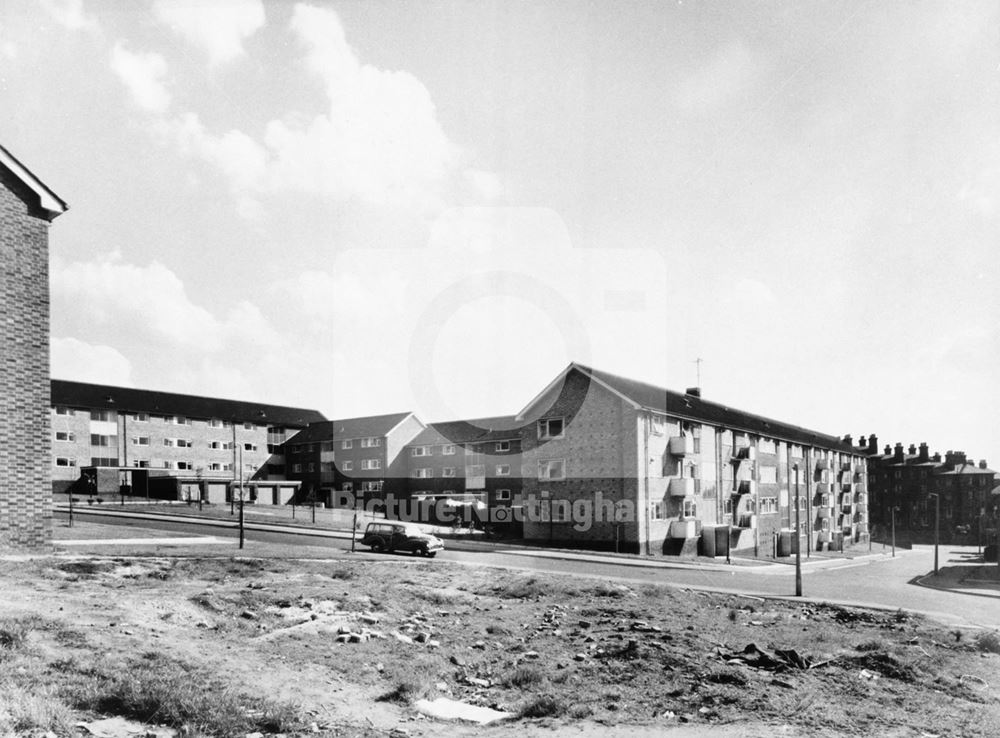 Denman Street Flats, Denman Street, Nottingham, c 1965