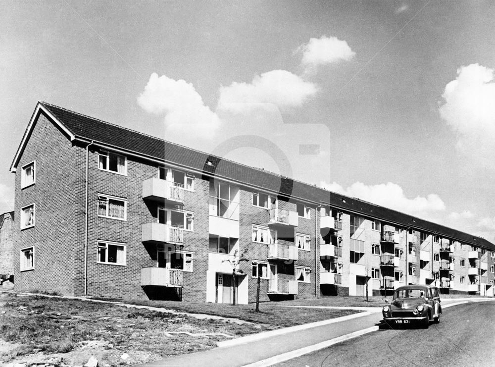 Denman Street Flats, Denman Street, Nottingham, c 1965