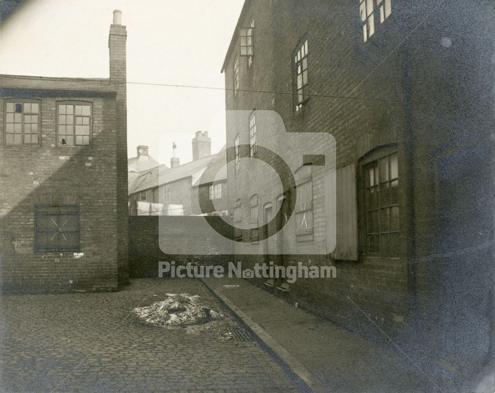 Deakins Place, St Peters Street, Radford, Nottingham, 1909