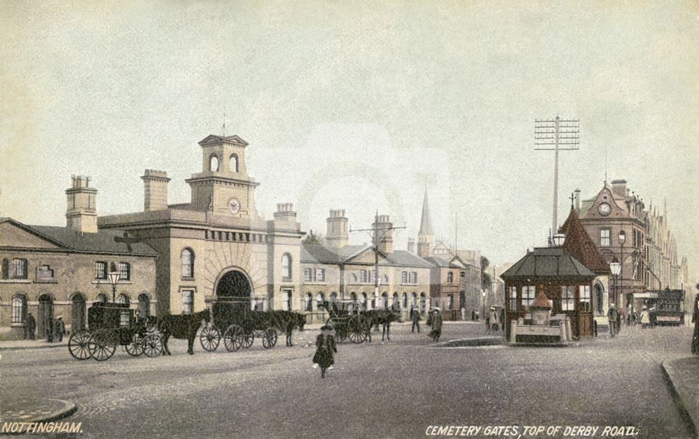 Cemetery Gates, Derby Road, Nottingham, 1907