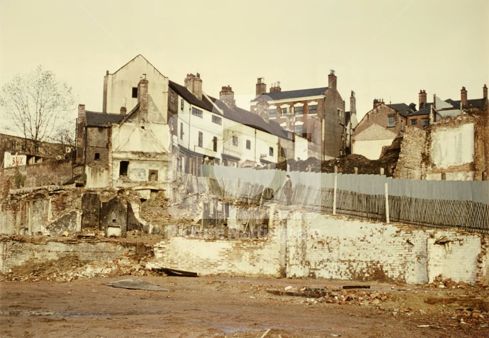 Drury Hill from Broad Marsh Site, Nottingham, c 1969