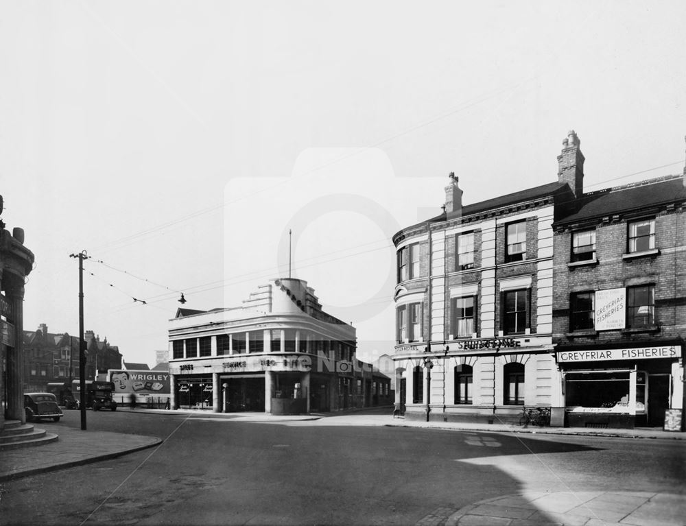 Greyfriar Gate, Nottingham, c 1953