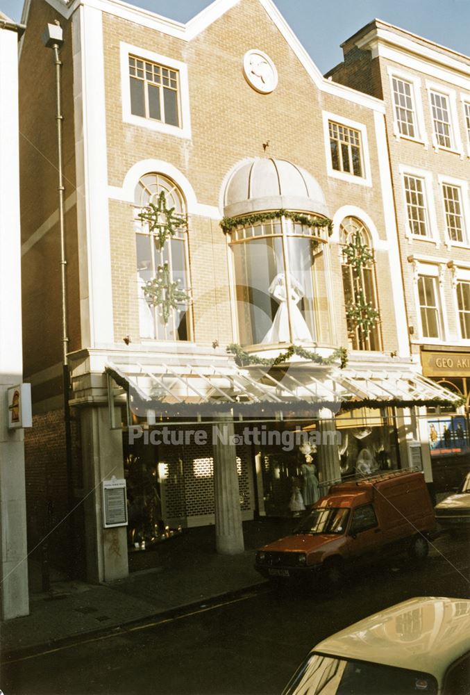 Flying Horse Walk, St Peter's Gate, Nottingham, 1990