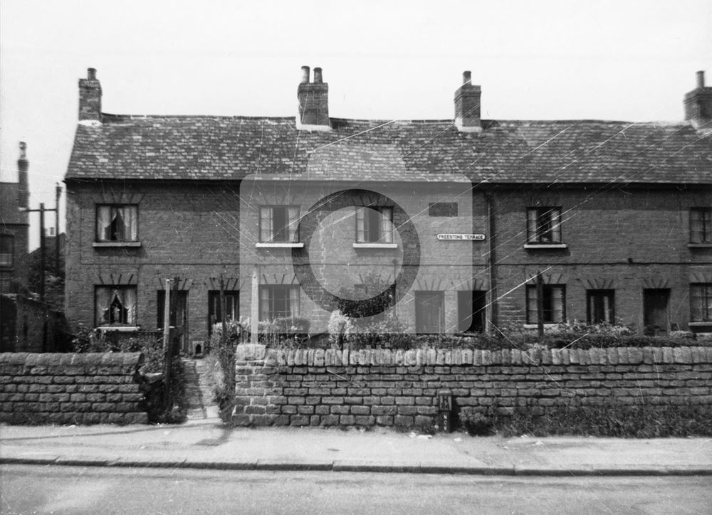 Freeston's Terrace, Main Street, Bulwell, c 1950