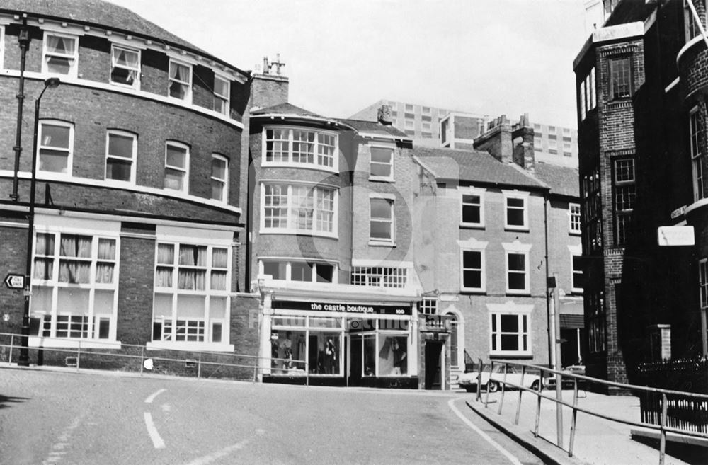 Friar Lane from Castle Road, Nottingham, 1973