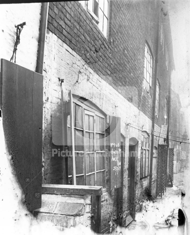 Hind's Yard, Angel Row, Nottingham, 1917