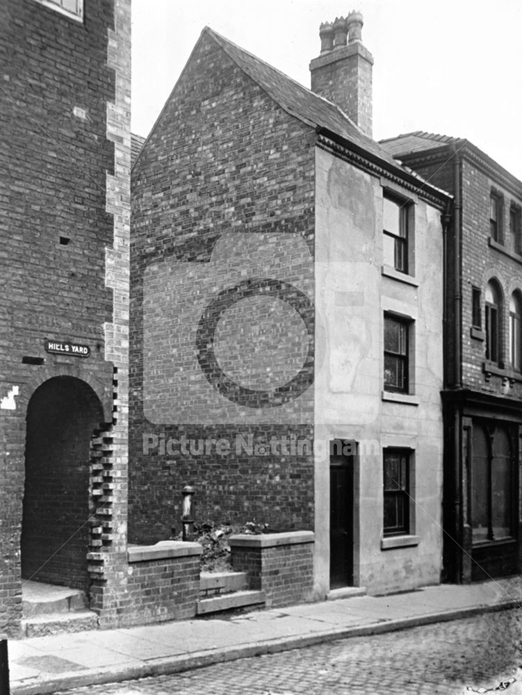 Hill's Yard, Millstone Lane - George Street, Nottingham, c 1910