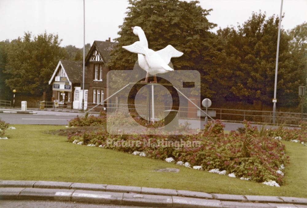 Traffic Island, Gregory Boulevard - Mansfield Road, Nottingham, c 1980