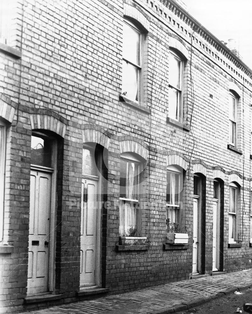 Bradmore Terrace (known as Gaunt Terrace), the Meadows, Nottingham, 1972