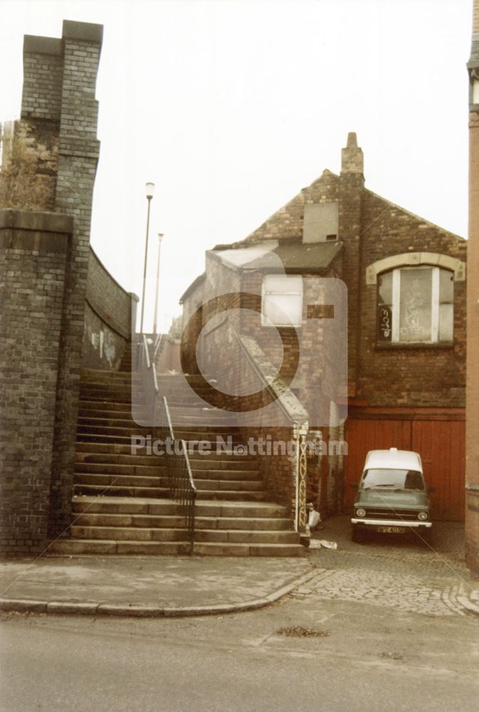 Lees Hill Footway, Sneinton, Nottingham, 1985