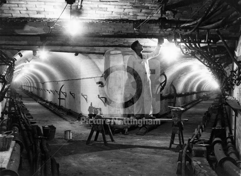 King Street and Queens Street tunnels, Nottingham, 1963