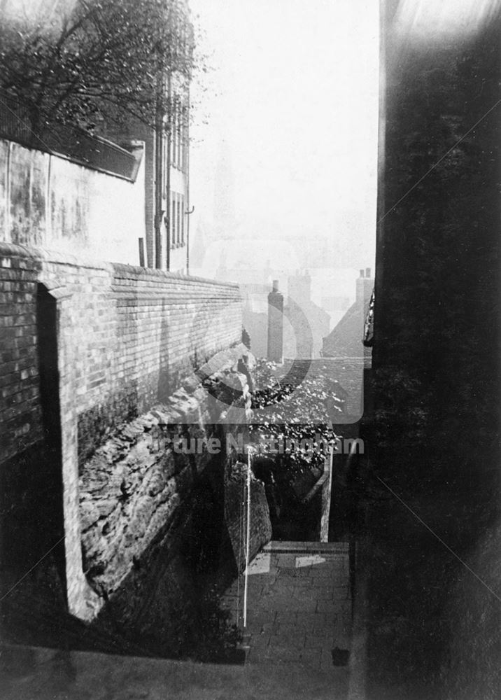 Long Stairs, Narrow Marsh, Nottingham, c 1920