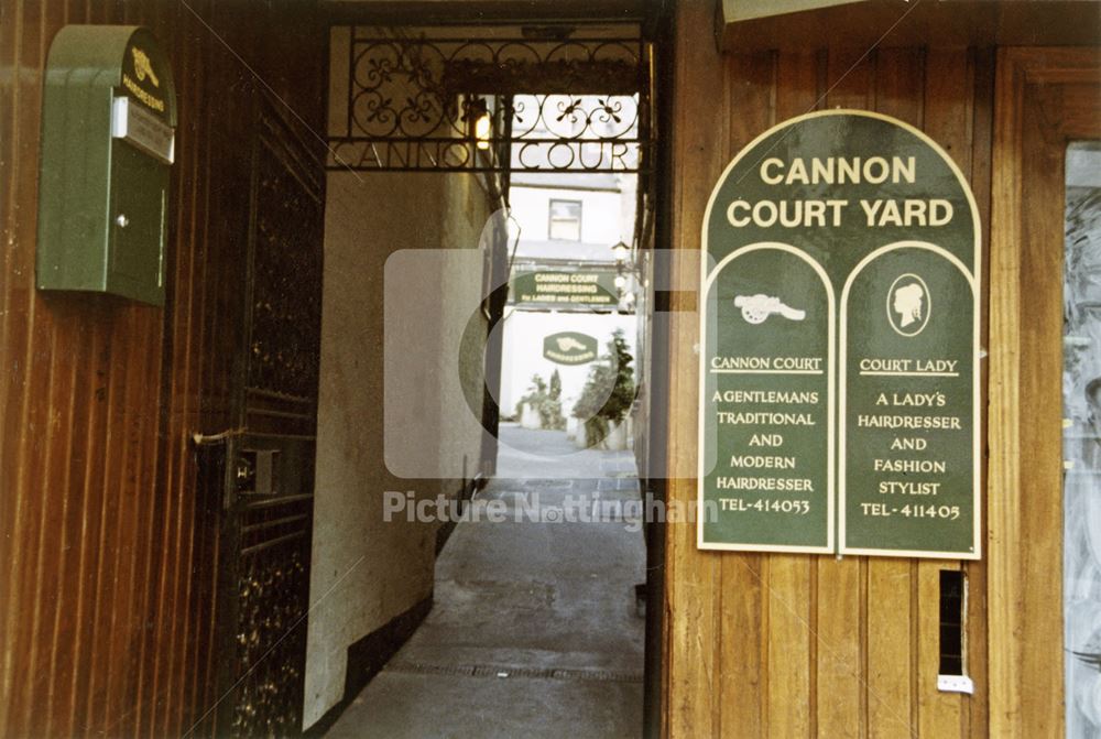 Cannon, Court Yard, Long Row West, Nottingham, 1983