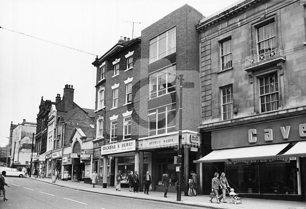 Long Row West, Nottingham, 1973