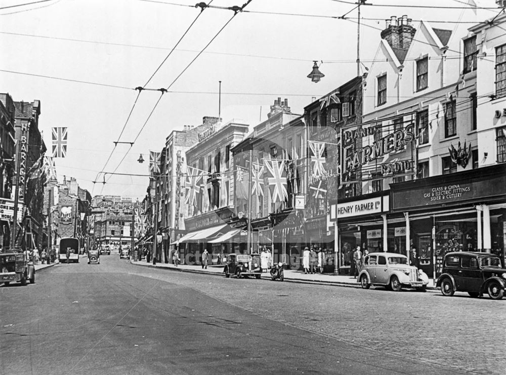 Long Row West, Nottingham, 1953