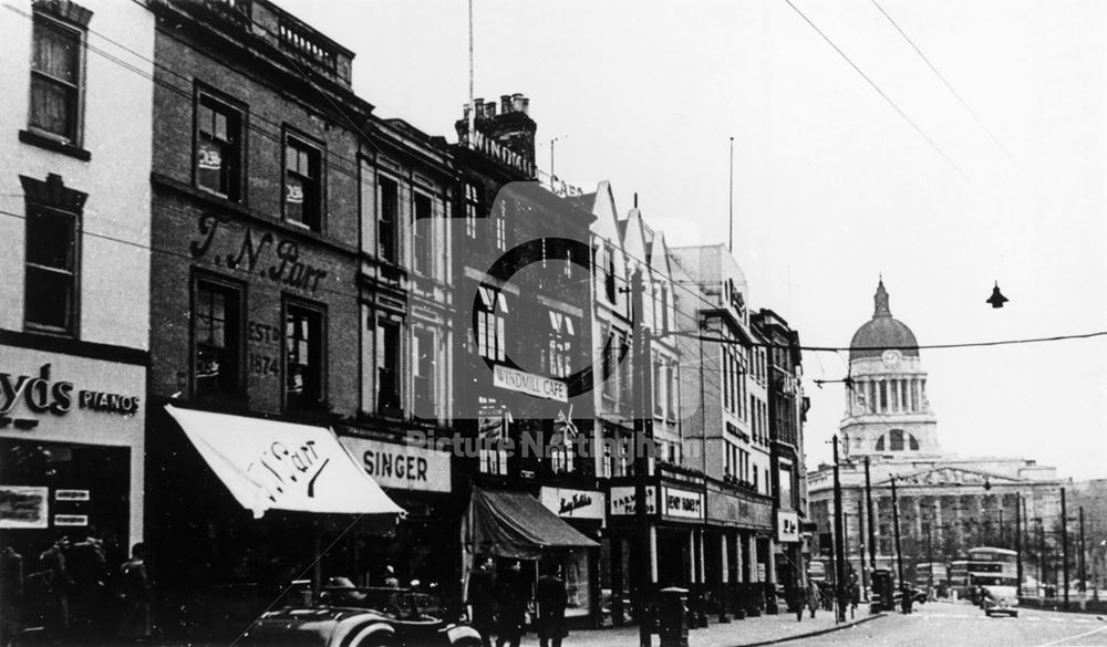 Long Row West, Nottingham, c 1950