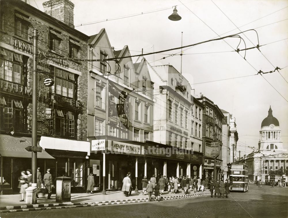 Long Row West, Nottingham, 1944