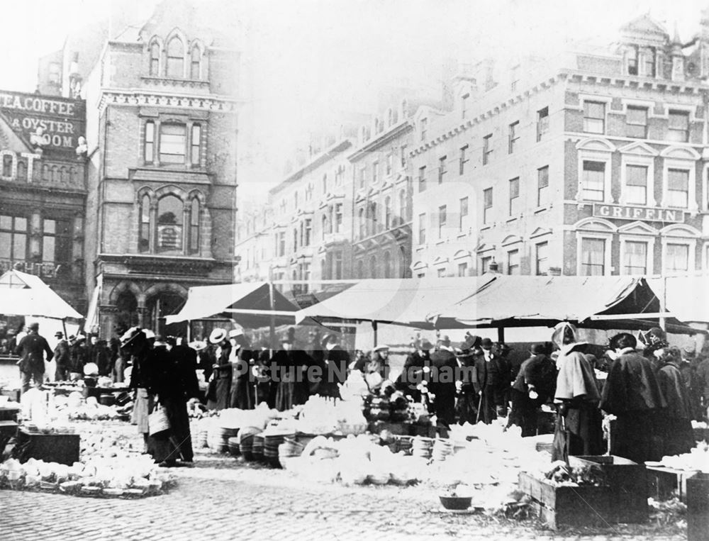 Market Street, Nottingham, c 1890