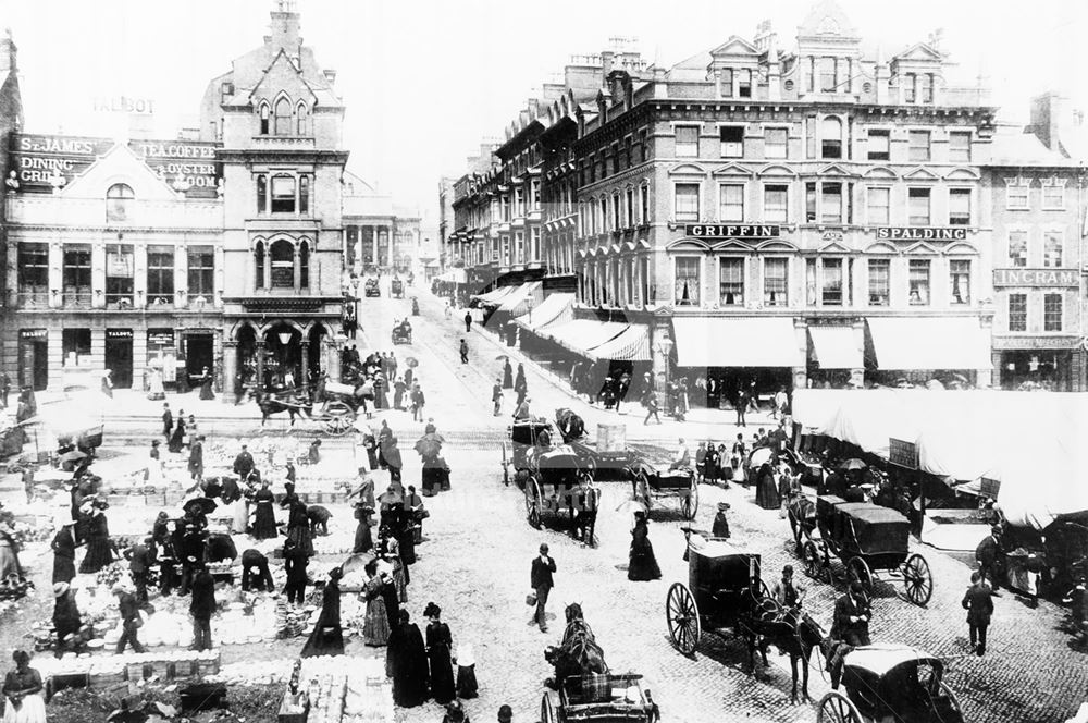 Market Street, Nottingham, c 1890