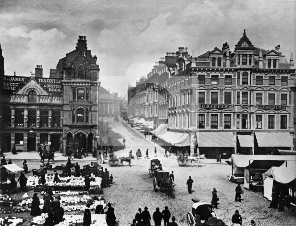 Market Street, Nottingham, c 1890