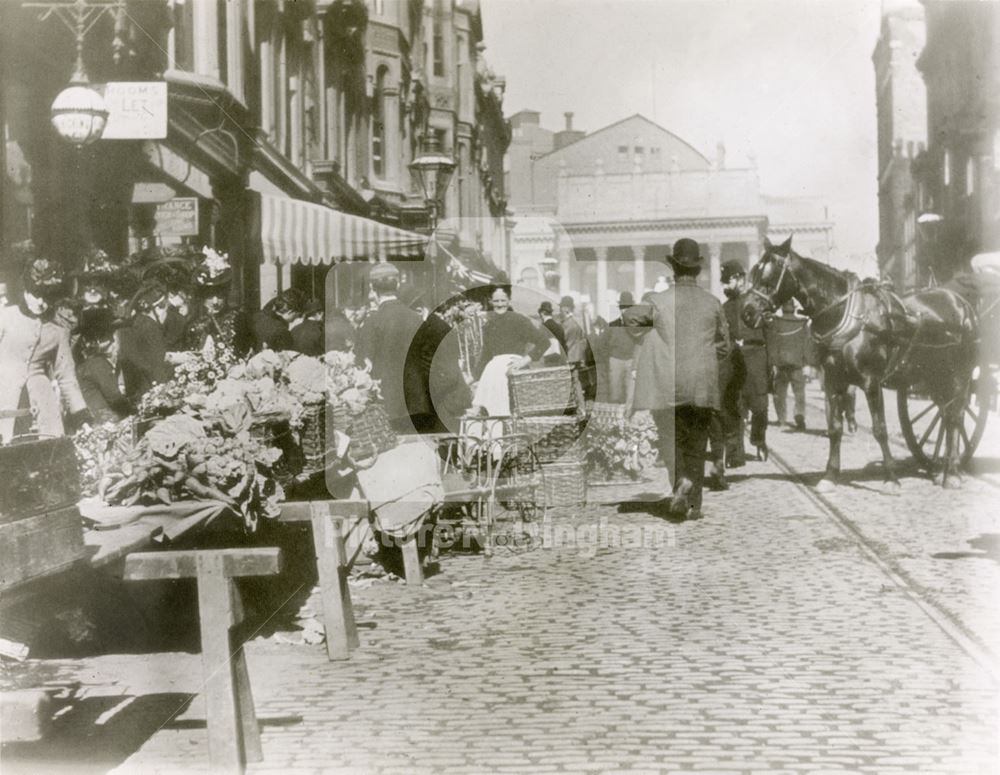 Market Street, Nottingham, c 1885