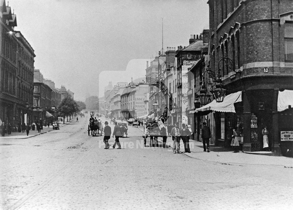 Melbourne Street (now Mansfield Road), Nottingham, c 1900