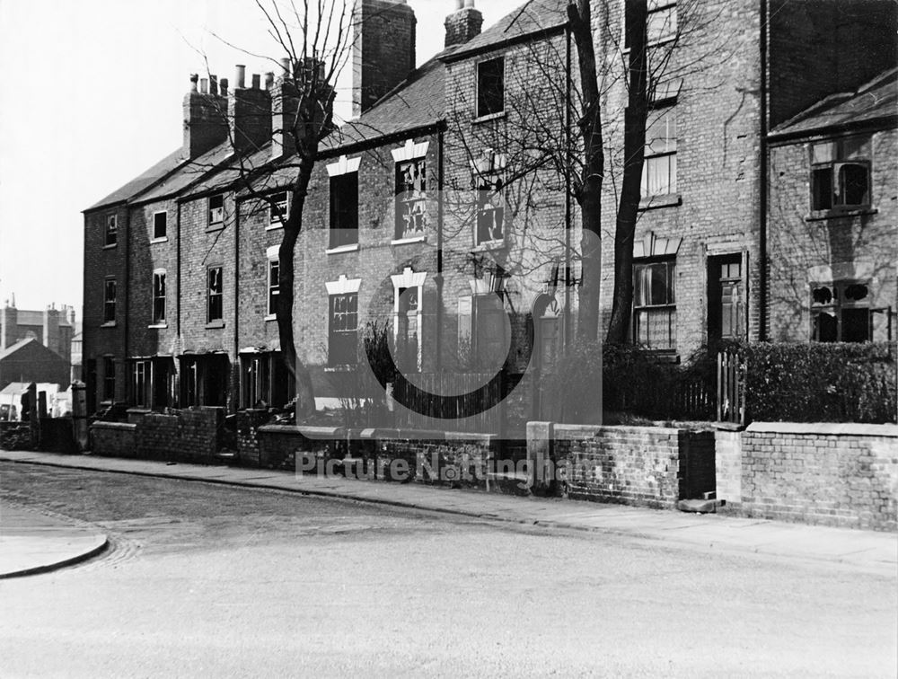 Moorgate Street, Radford, Nottingham, 1958