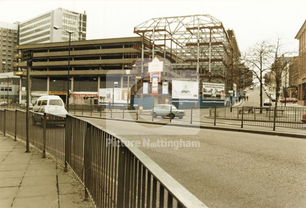 Mount Street Block, Maid Marian Way - Park Row, Nottingham, 1987