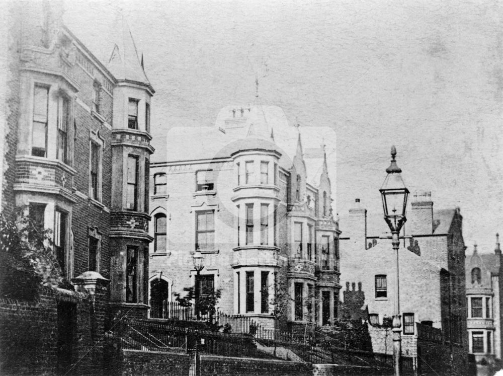 Mansfield Grove, off Peel Street, Nottingham, c 1870