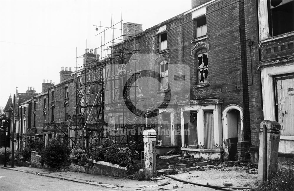 Mansfield Grove, off Peel Street, Nottingham, 1967