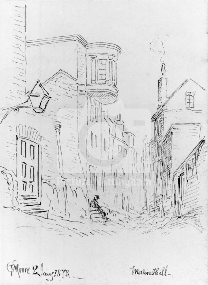 Malin Hill, Lace Market, Nottingham, 1878