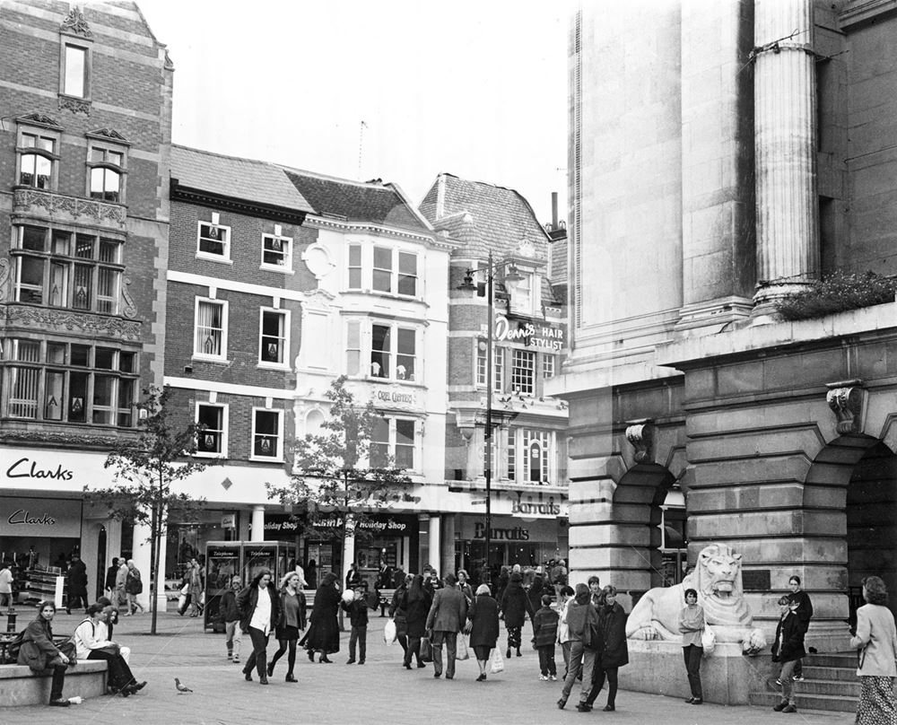 Long Row East from Old Market Square, Nottingham, 1996