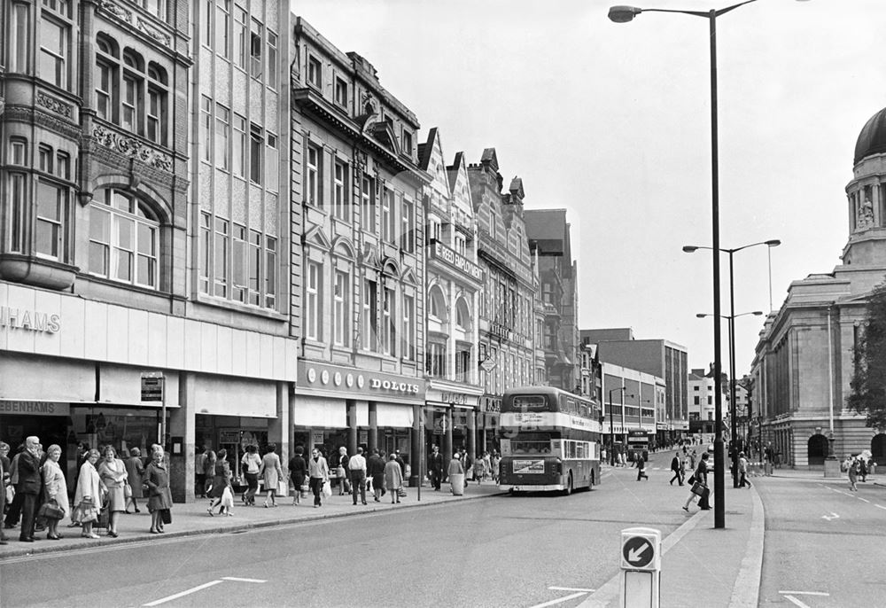 Long Row East, Nottingham, 1973