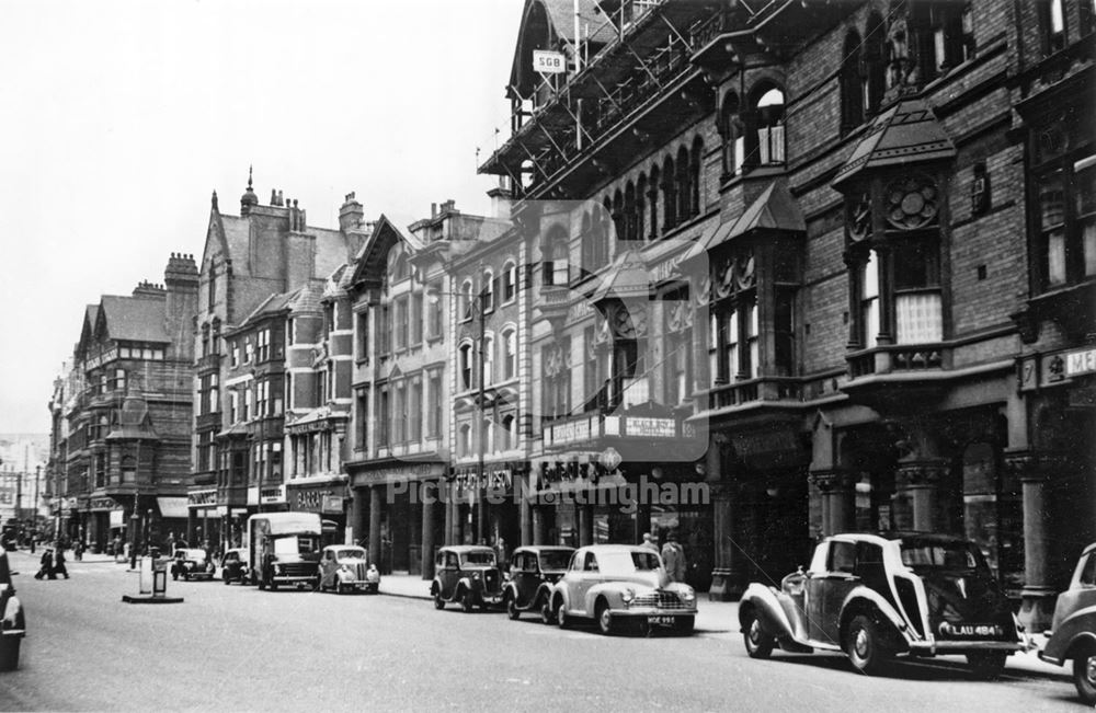 Long Row East, Nottingham, 1950s