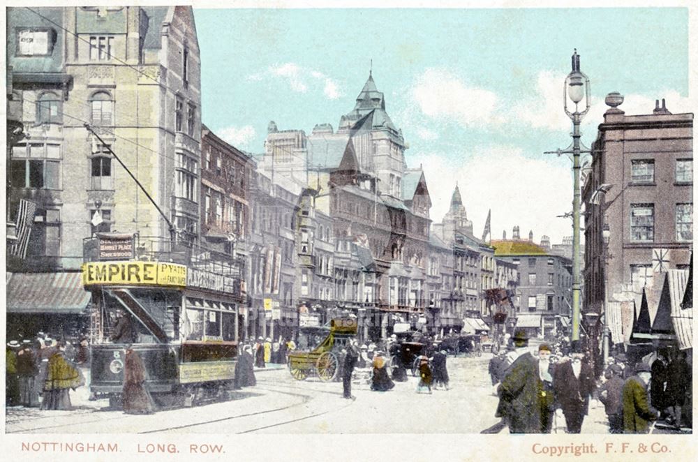 Long Row East, Nottingham, c 1905