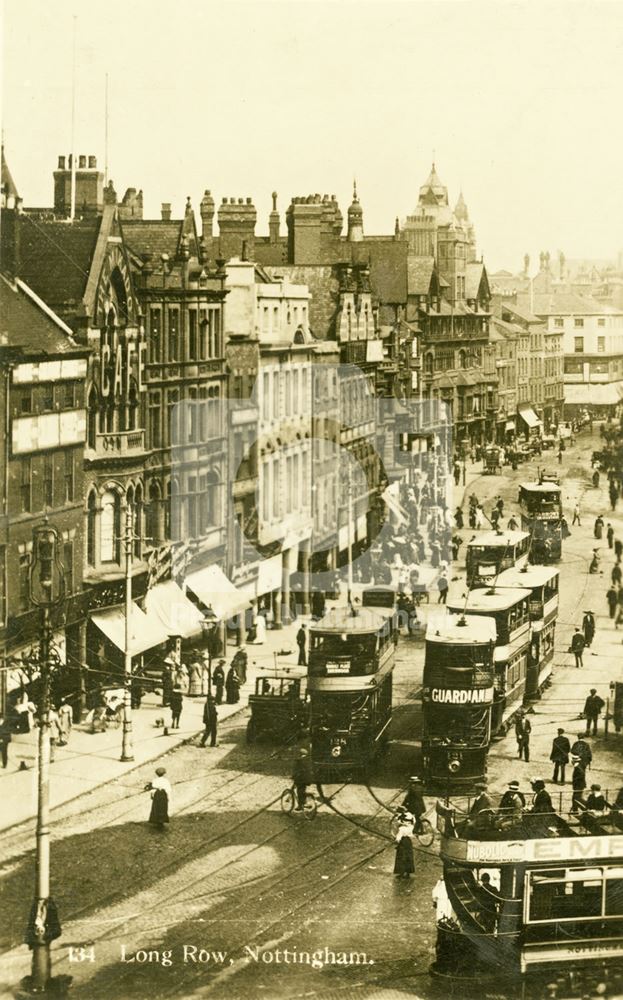 Long Row East, Nottingham, c 1900?