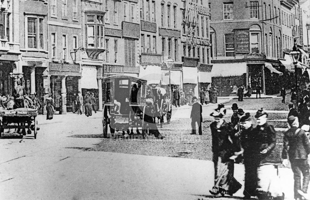 Long Row East, Nottingham, 1895