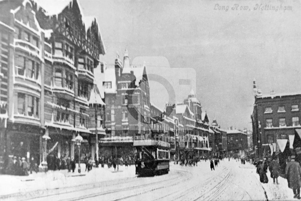 Long Row East, Nottingham, c 1900s