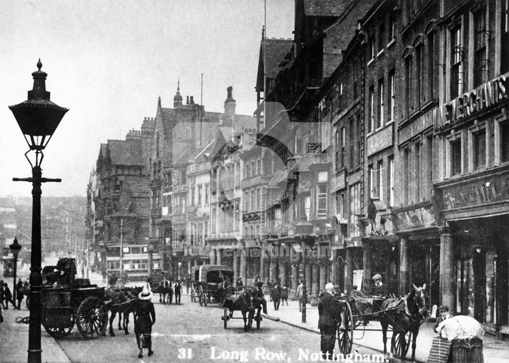 Long Row East, Nottingham, c 1900s