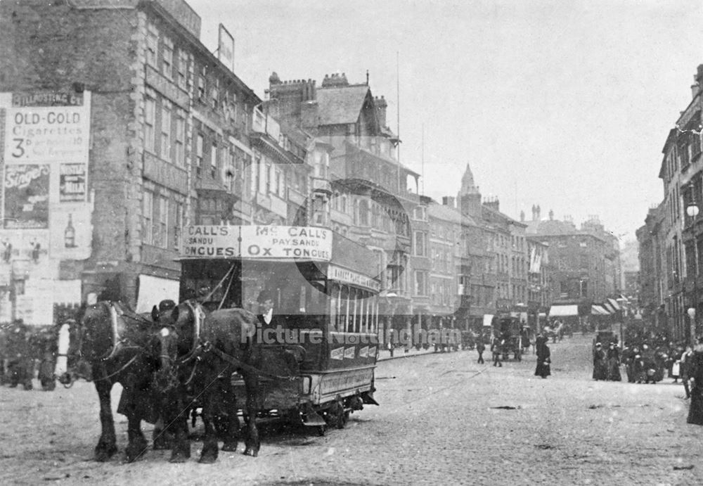 Long Row East, Nottingham, c 1892-5