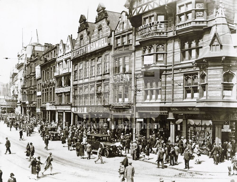 Long Row Central, Nottingham, 1928