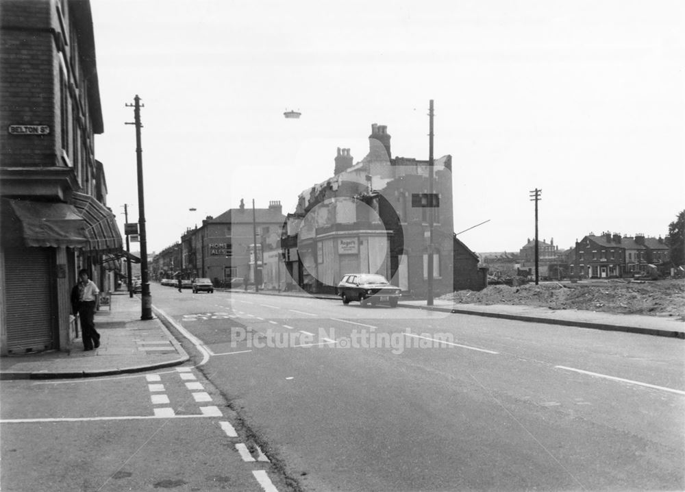 Radford Road / Belton Street, Hyson Green, Nottingham, 1976