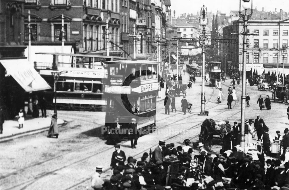 Long Row Central, Nottingham, 1906