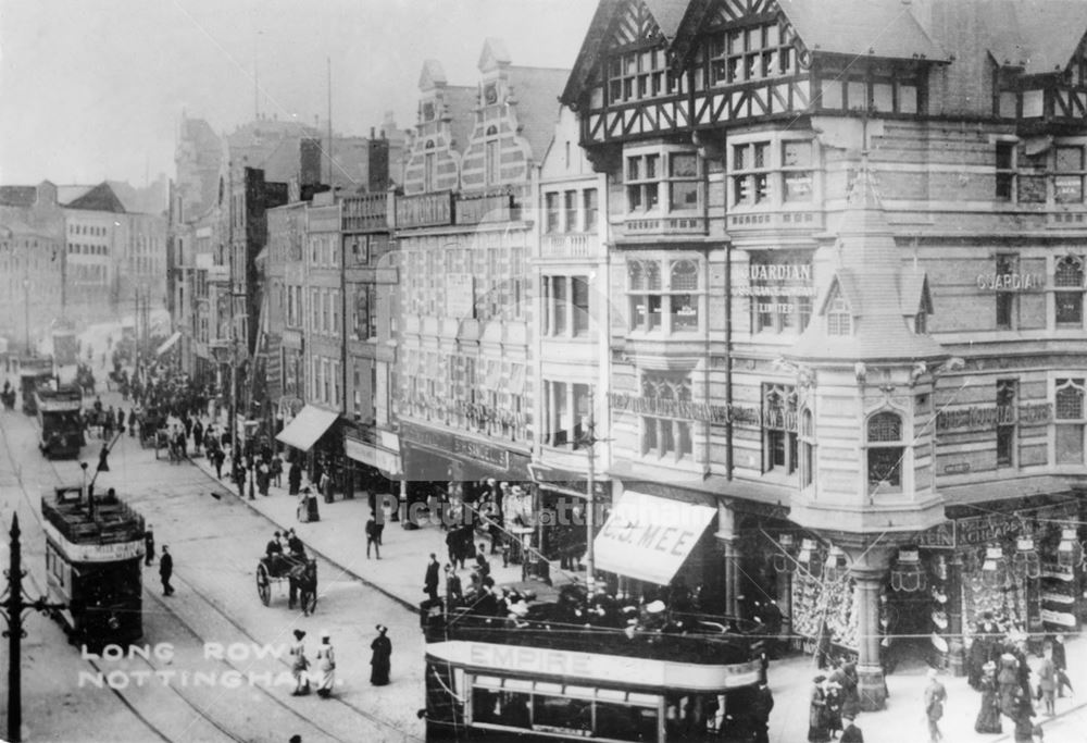 Long Row Central, Nottingham, 1906